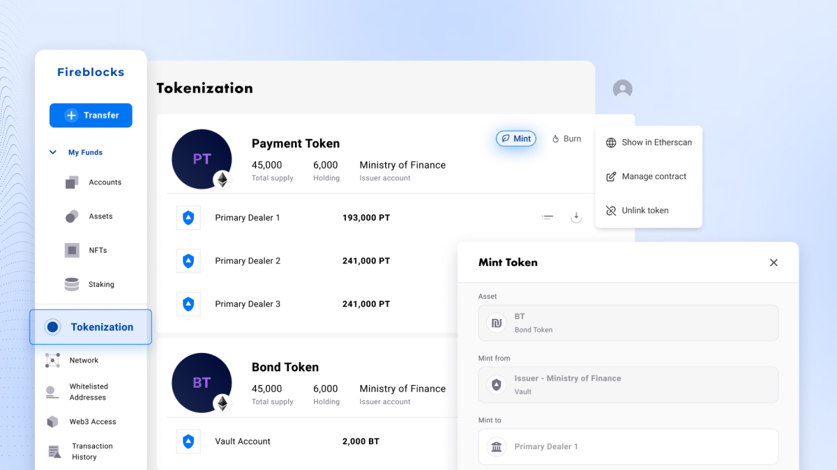 Launch and manage tokenized assets seamlessly