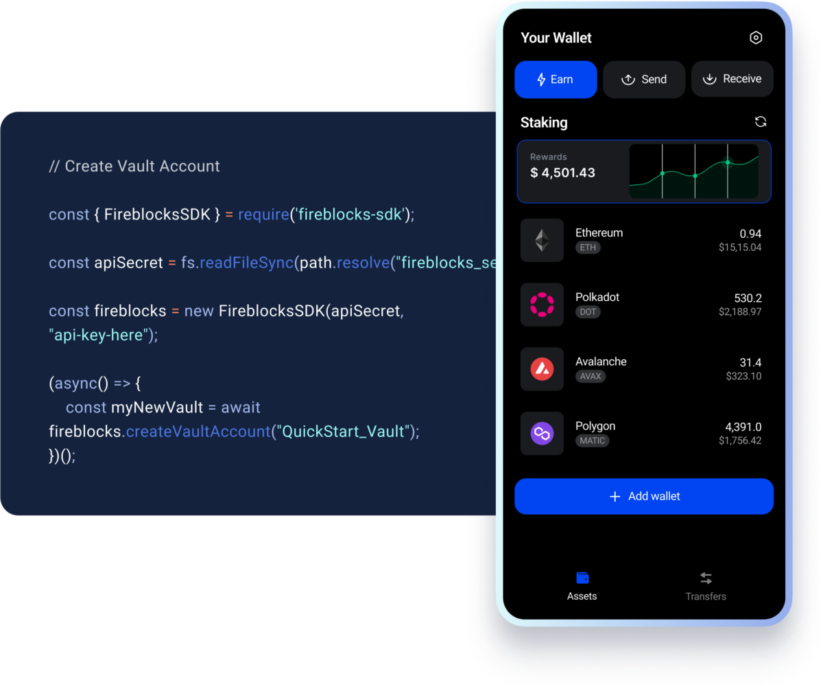 Fireblocks direct custody and non-custodial wallet-as-a-service