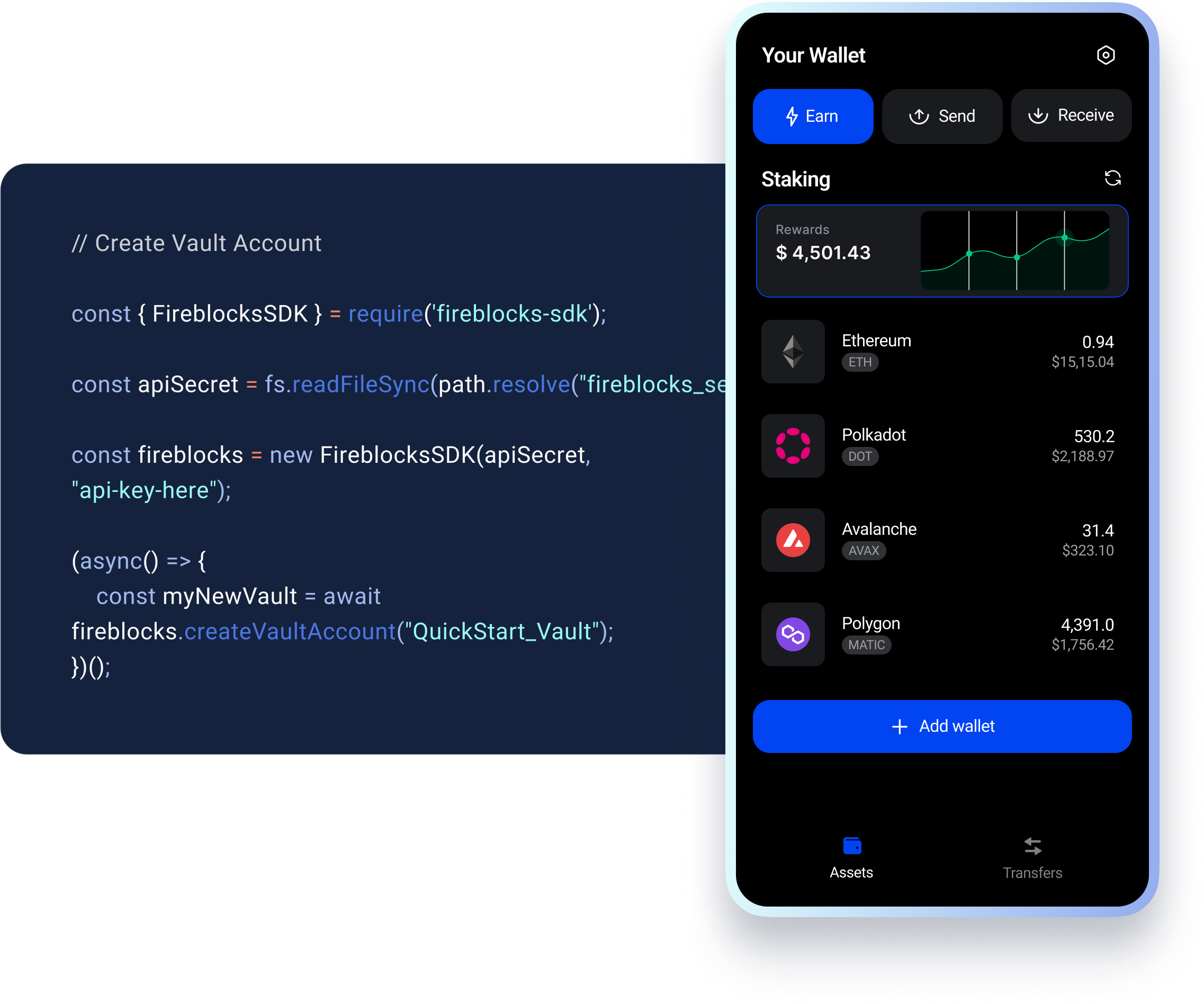 Fireblocks direct custody and non-custodial wallet-as-a-service