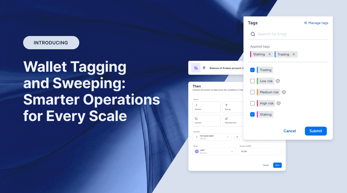 Operate Smart. Move Faster. Now Possible with Wallet Tagging and Sweeping.